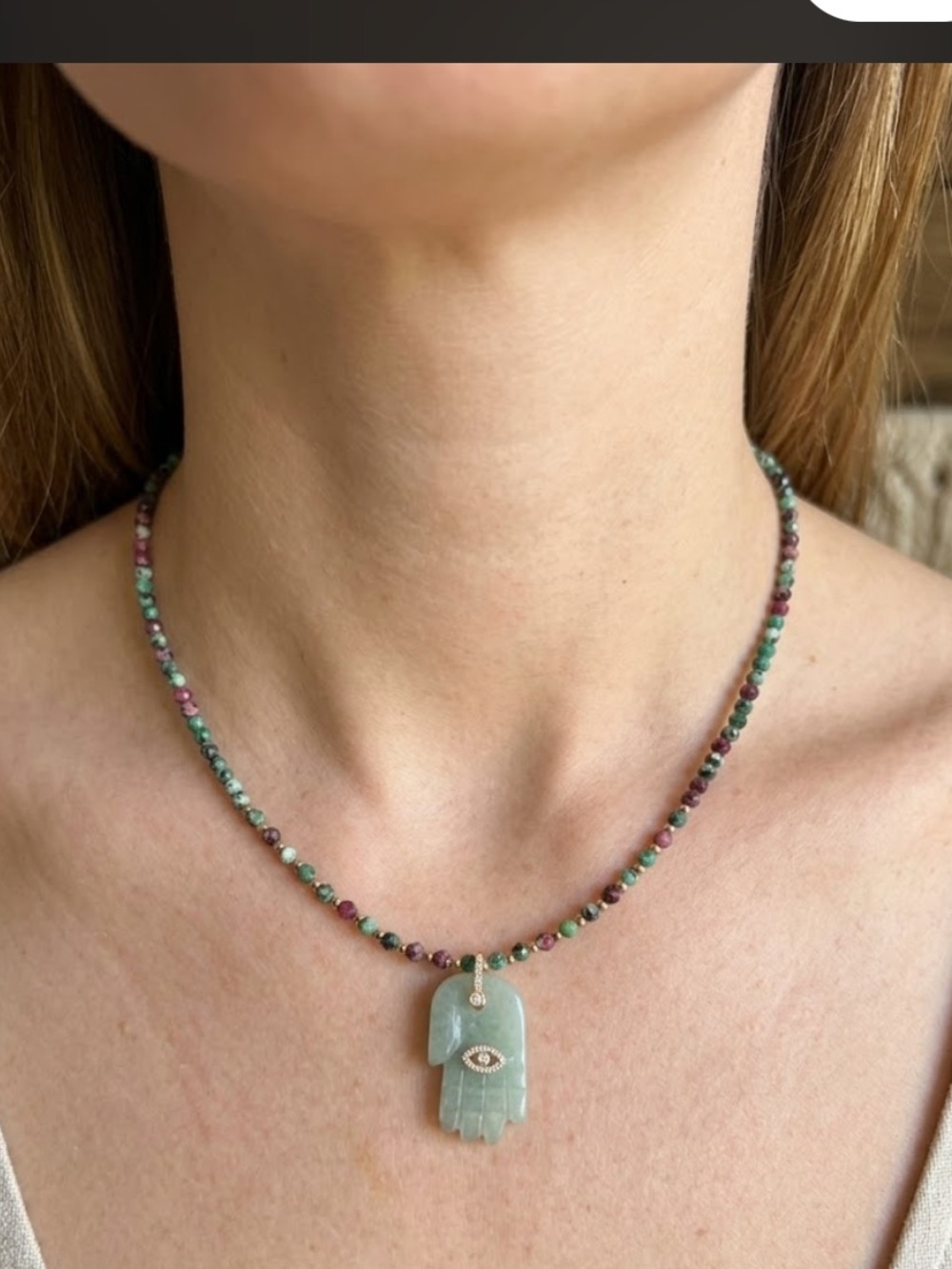 Jade Hamsa. This piece truly shines!